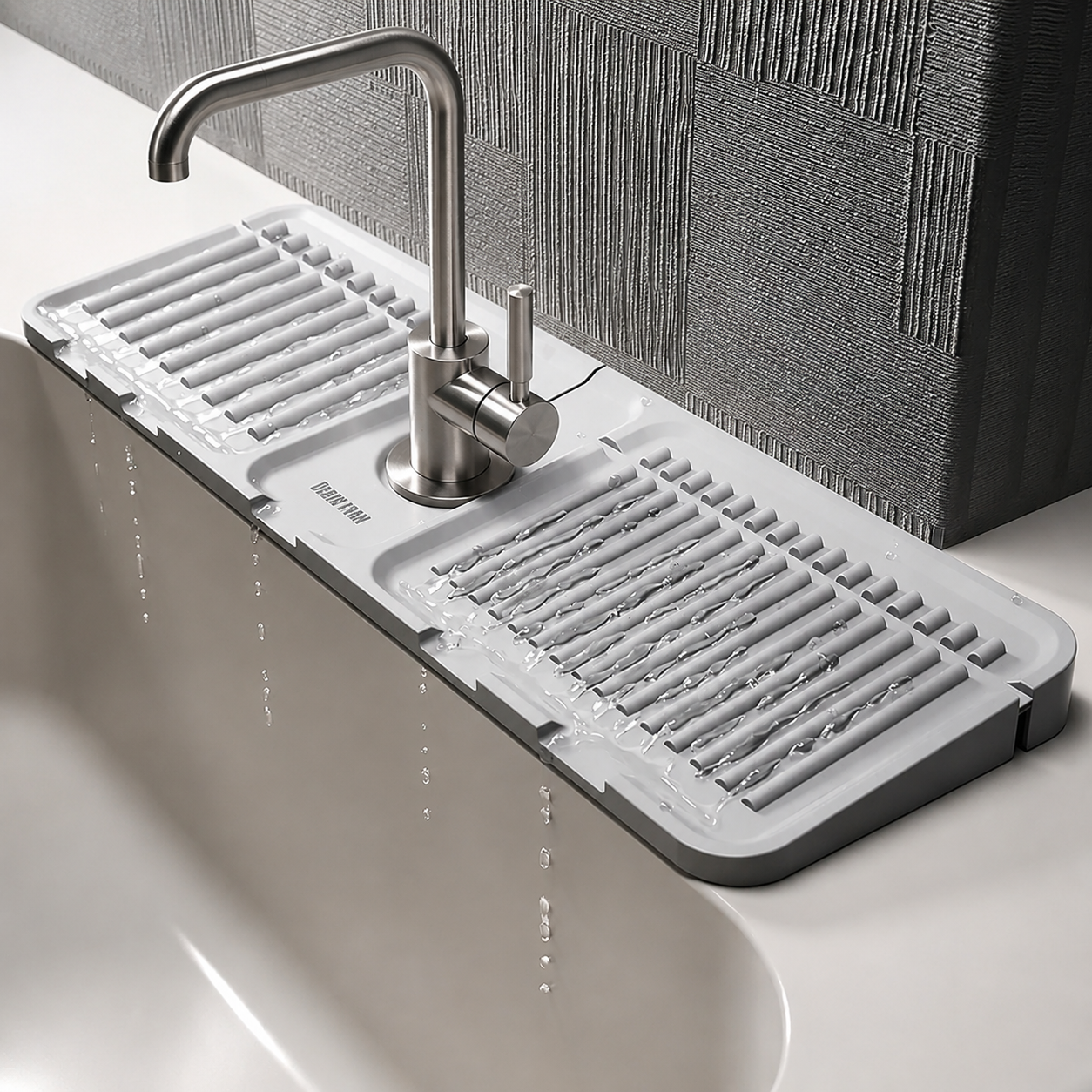 Silicone Faucet Drain Organizer Mat