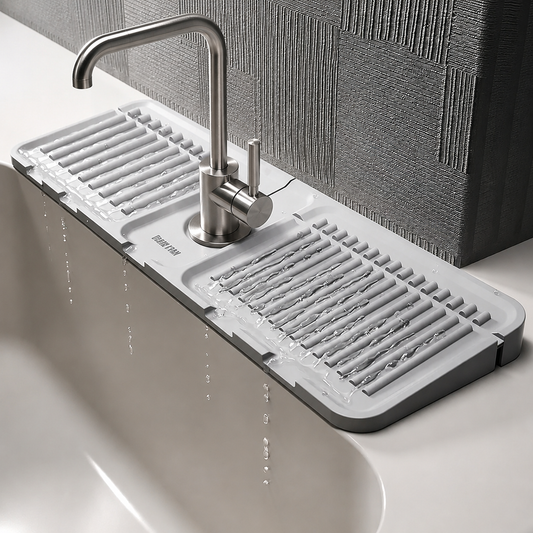 Silicone Faucet Drain Organizer Mat